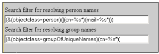 Figure 8: Example of search settings Figure 8: Example of search settings